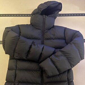 Muji Lightweight Down Hooded Jacket in Black Size Men Medium